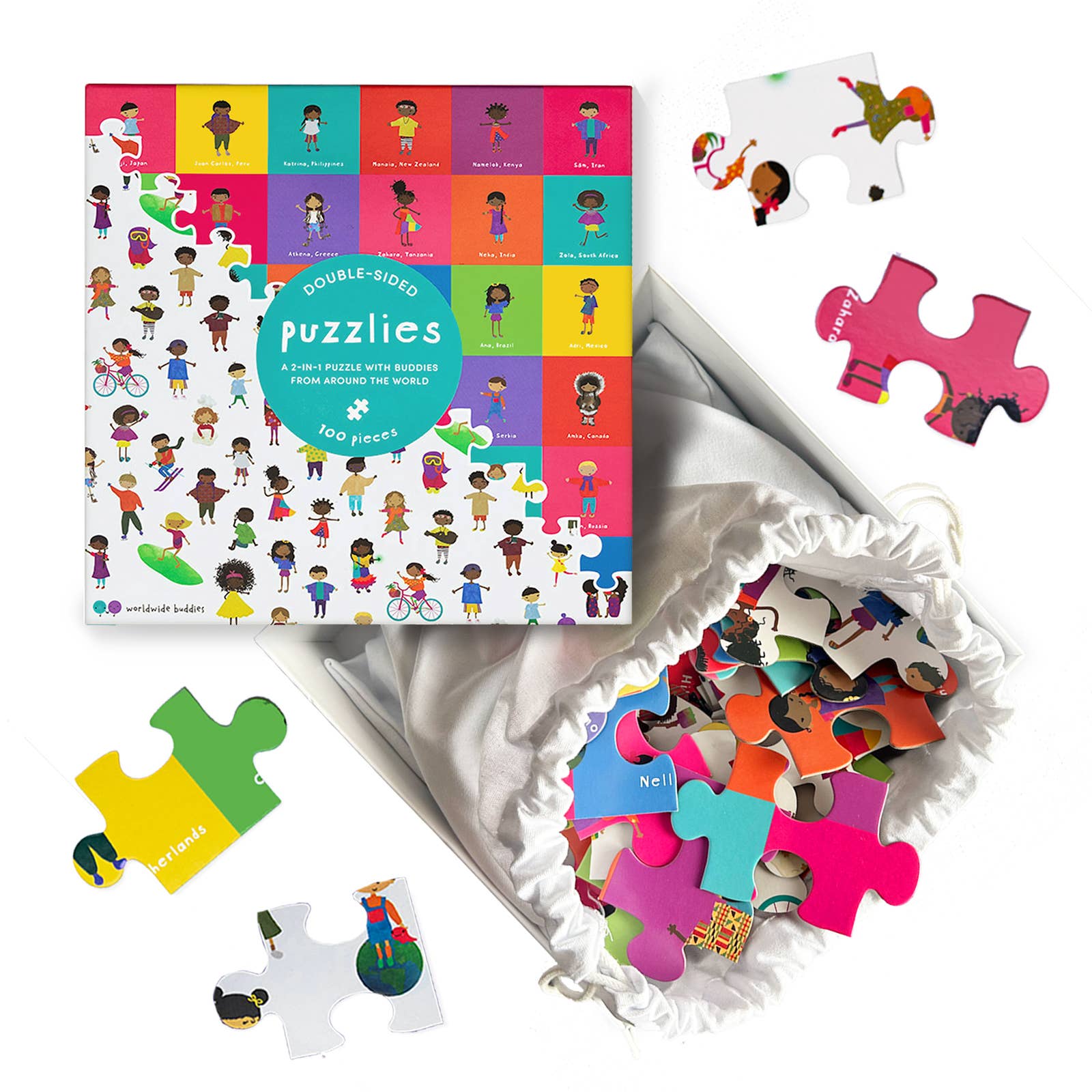 100-Piece Double-sided Jigsaw Puzzle, Christmas Gift