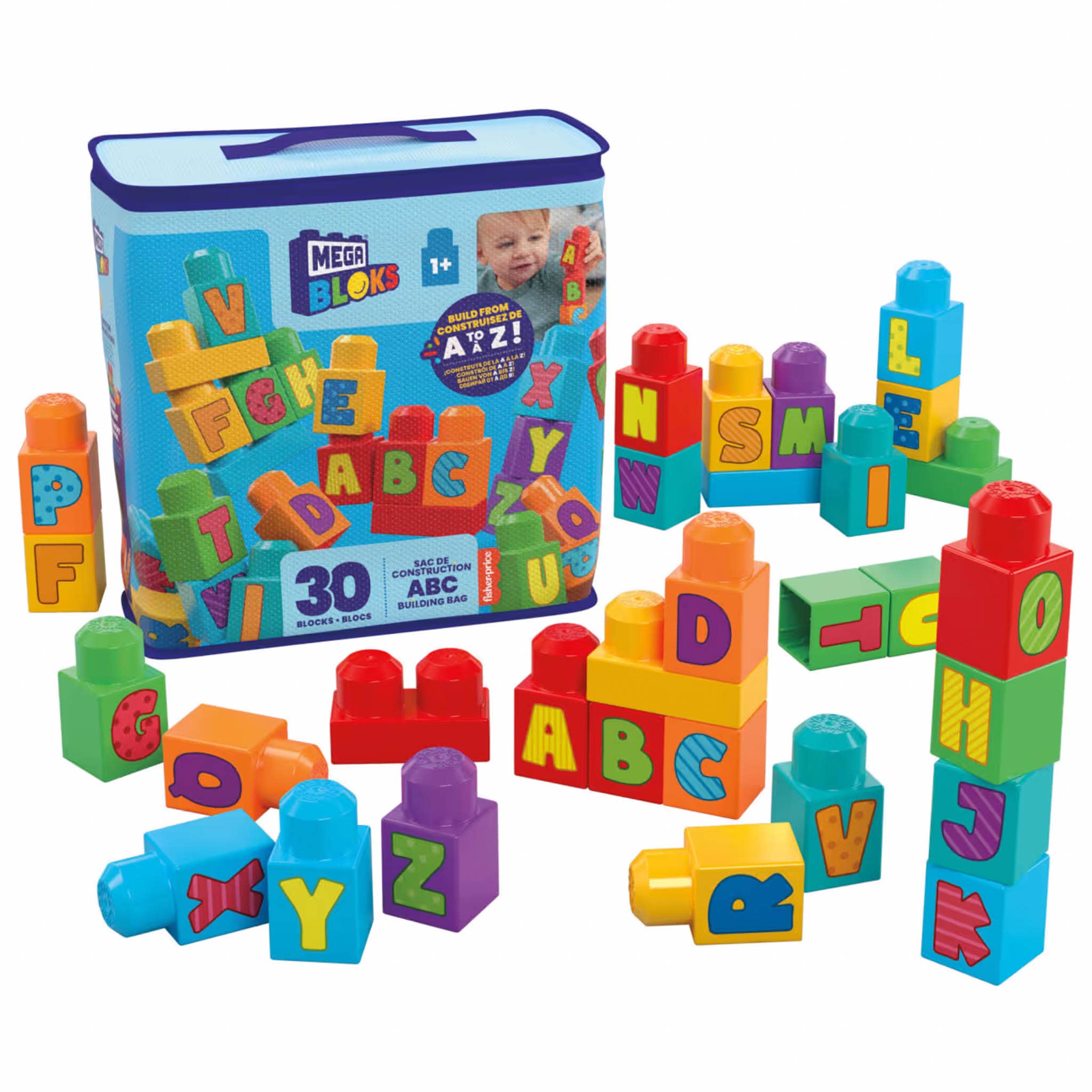 Mega Bloks ABC Building Bag - Alphabet Building Fun