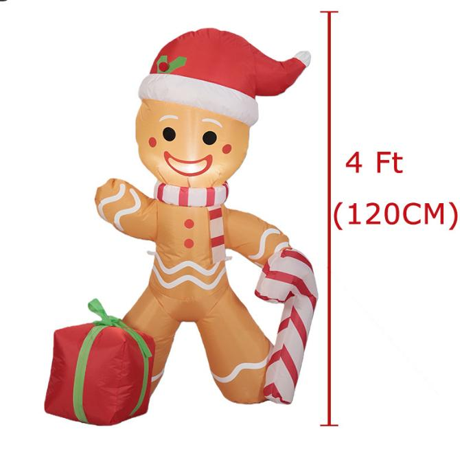 Inflatable Christmas Gingerbread Man (4ft)