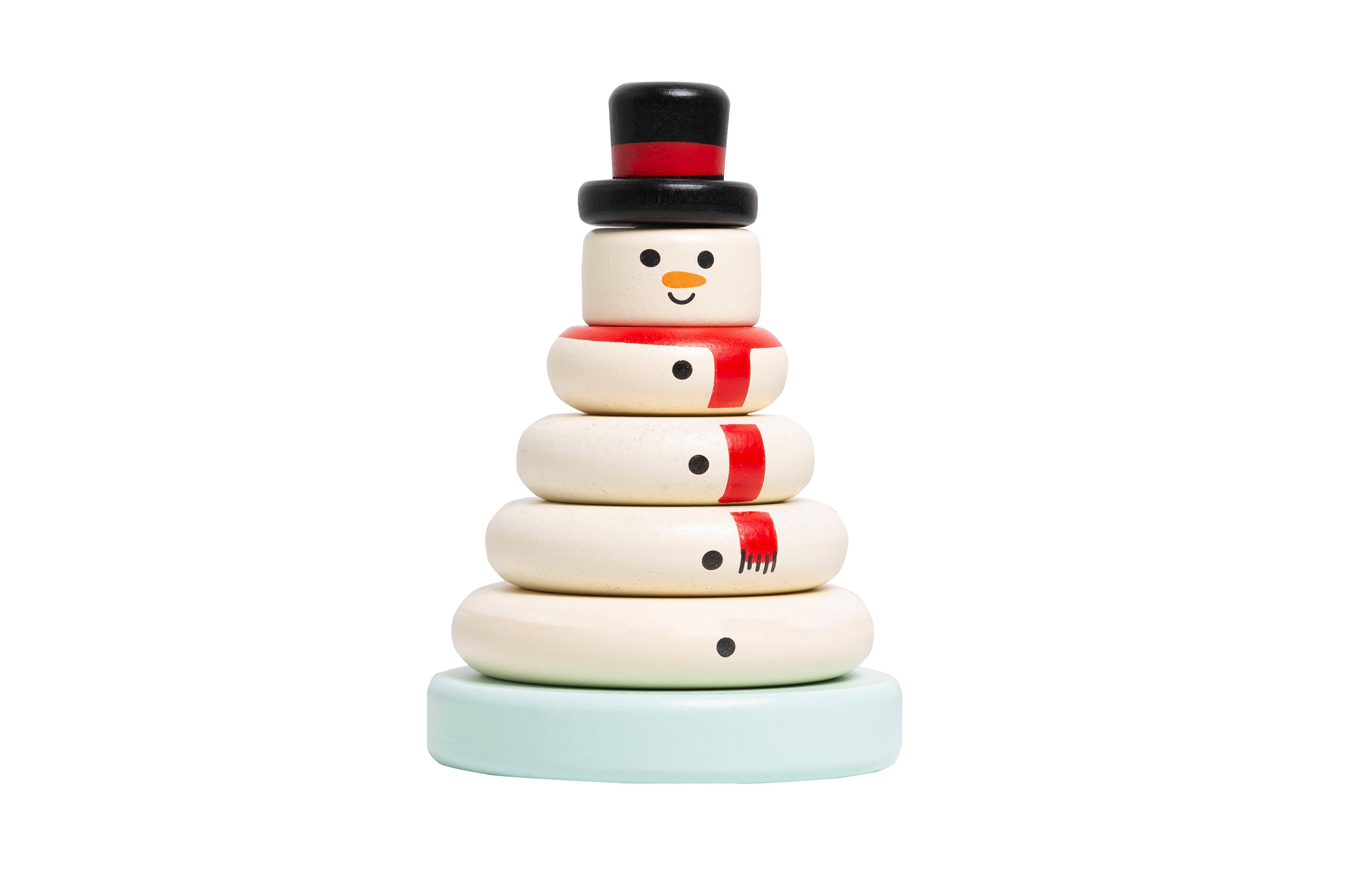 Snowman Stacking Toy, Baby & Toddlers Montessori Gift