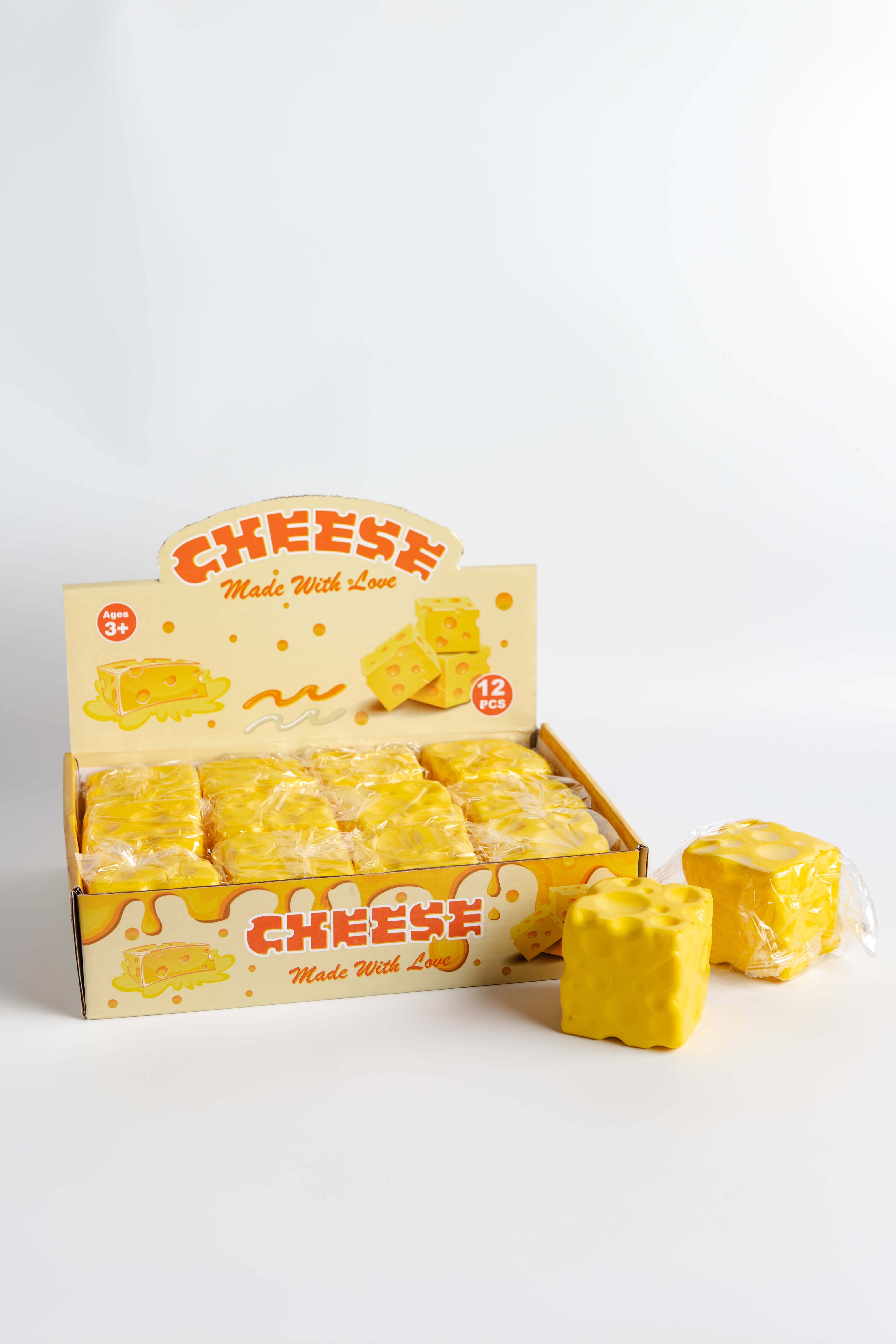 Slow Rising Cheese Toy – 12 Count Display Box