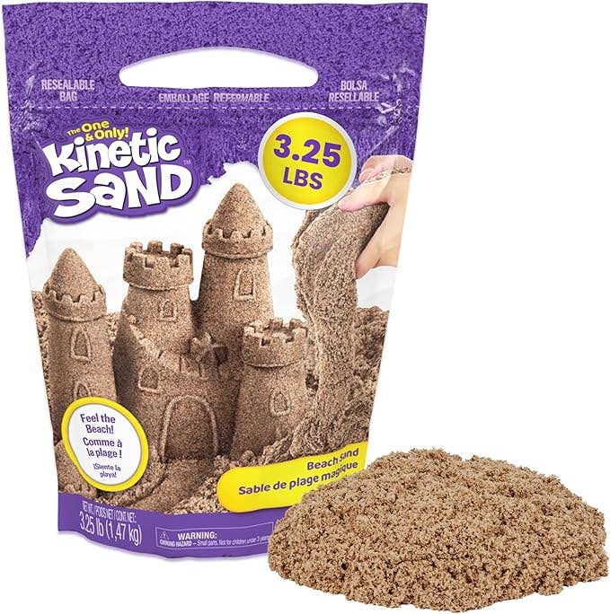 Kinetic Sand, 3lbs Beach Sand - Original Magic Moving Play