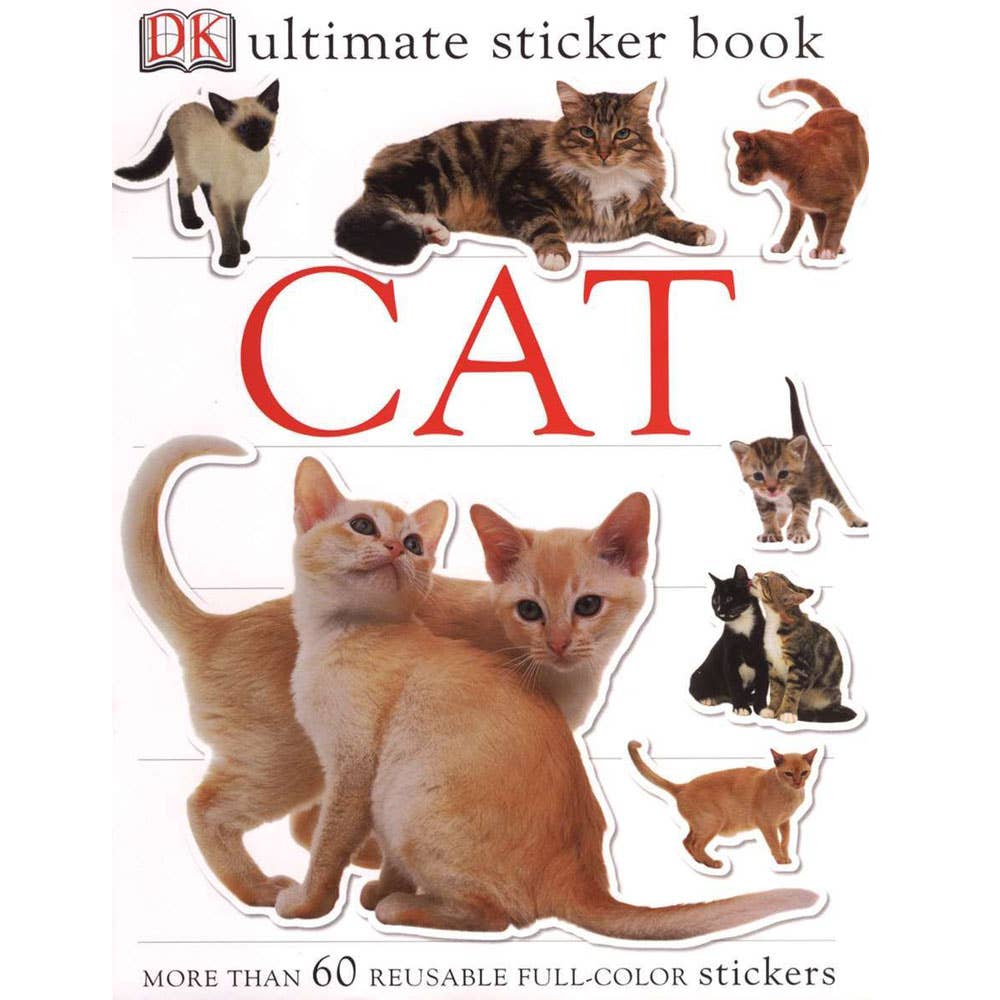 Ultimate Sticker Book: Cat: More Than 60 Reusable Stickers