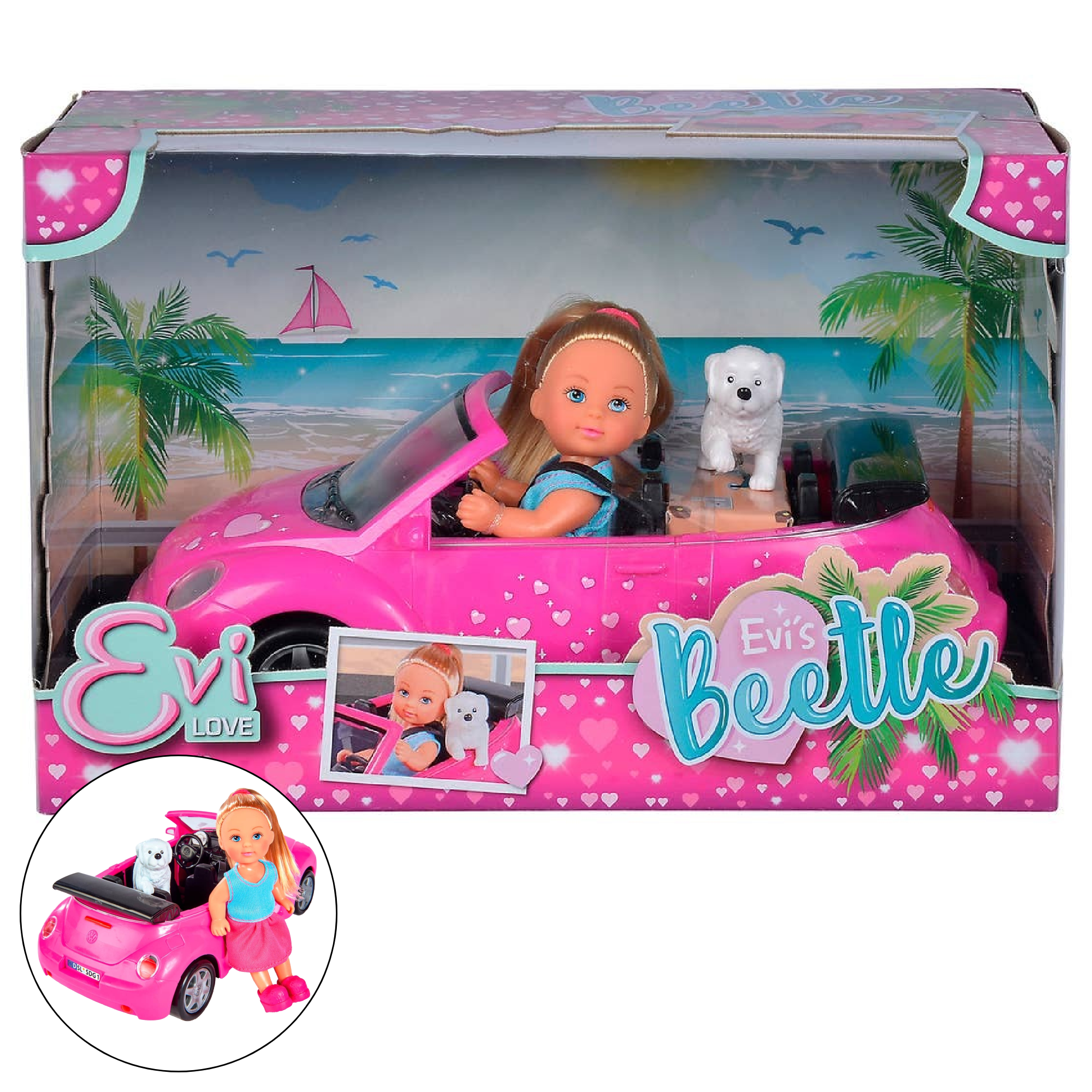 Simba Dickie - Evi Love Doll- Evi’s Beetle Playset
