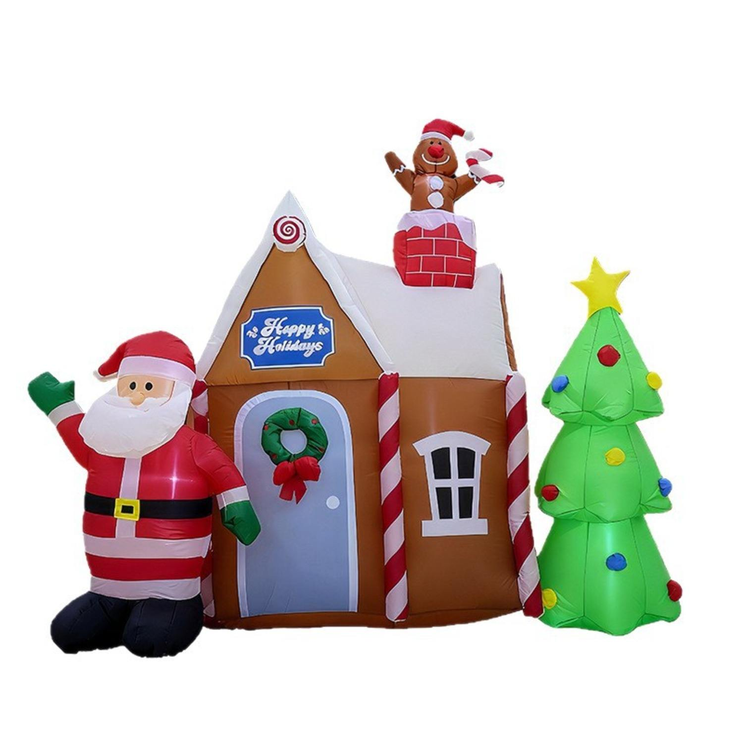 Inflatable Christmas Decoration - Gingerbread House